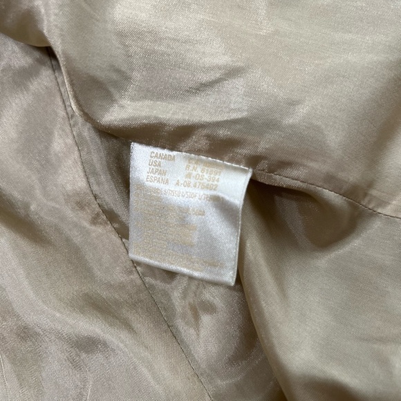 Escada Neutral Herringbone Blazer Cream Tan Margaretha Ley Vintage 36 2 button - Picture 10 of 15